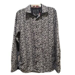 Silver Stone Collection Floral Shirt Size Large‎